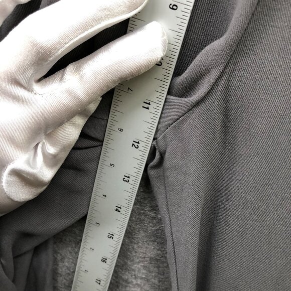 Asos High Rise Wide Leg Pants Womens 0 Gray Rayon Pleated Front Pull On - Picture 6 of 9